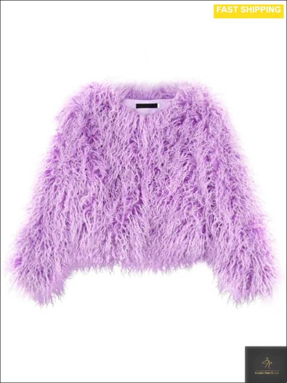 Women's Shaggy Faux Fur Coat Long Sleeve Warm Winter Outwear